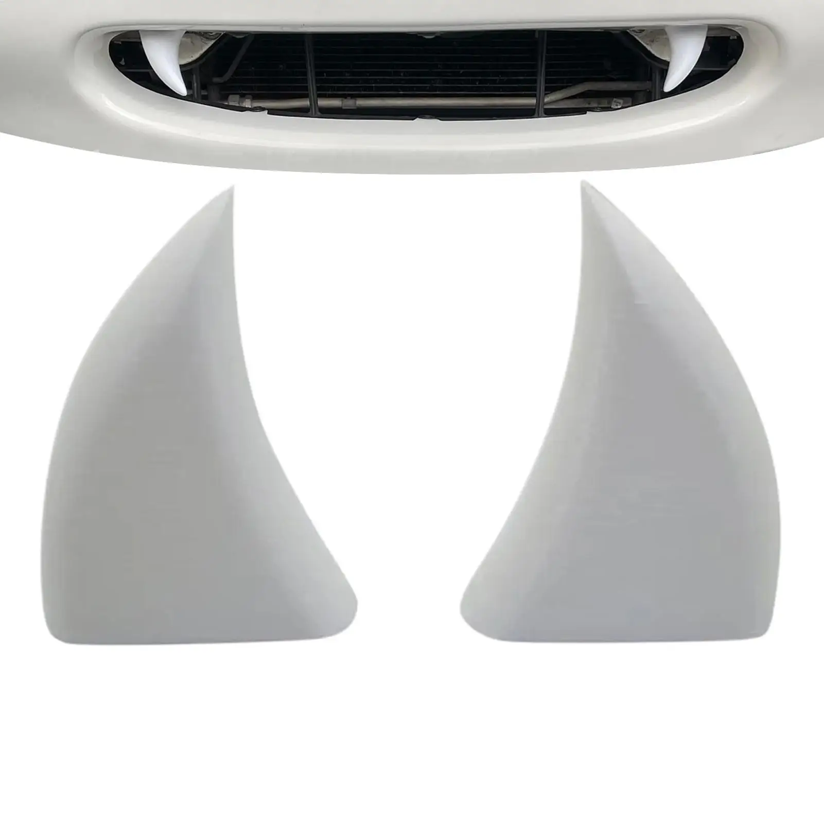 Fangs For Car Auto Front Grille Accessories Weatherproof Gothic Eye-Catching Exterior Fangs For Car Sedan Truck RV Roof Garage