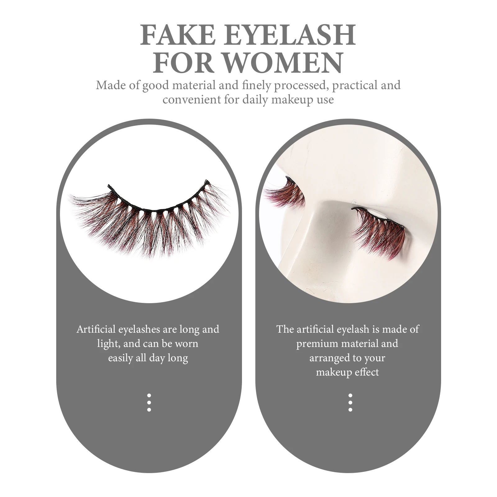 

5 Pairs Eyelash Extensions Fine Processed Reusable 3D False Lashes For Women Party Performance Eyelashes Use