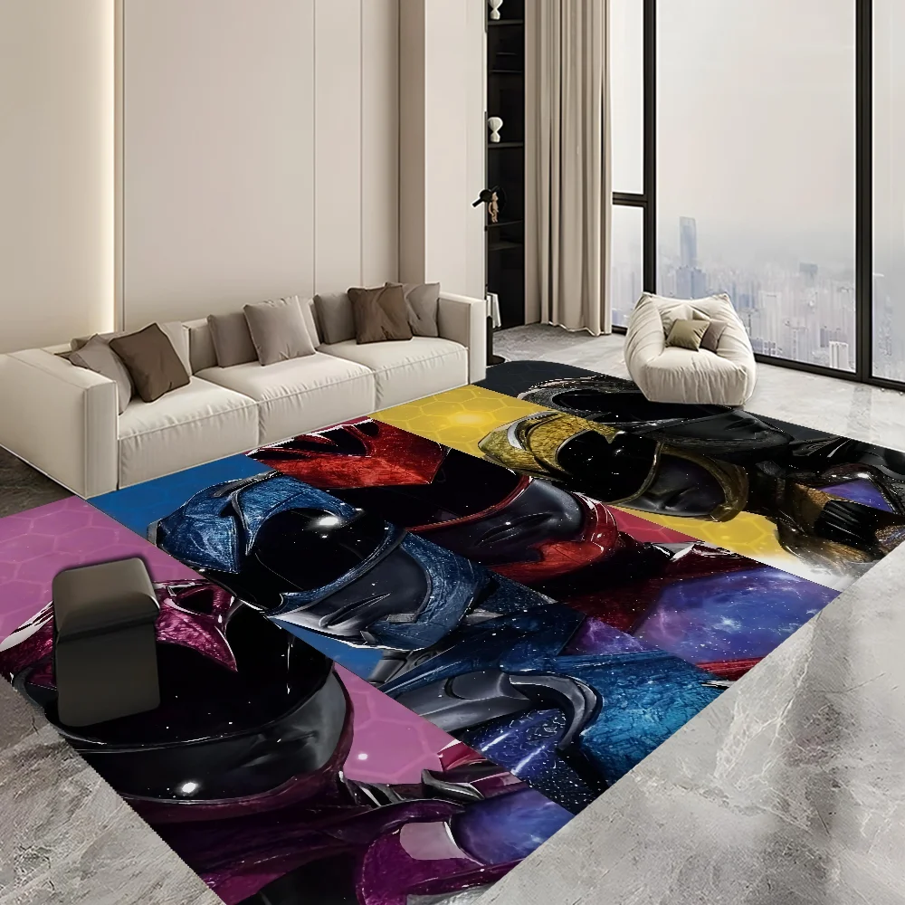 Mighty Morphin Power Rangers Floor Bathroom Mat Kids Room Bedroom Decoration Balcony Anti-Slip Doormat Living Room Welcome Rug