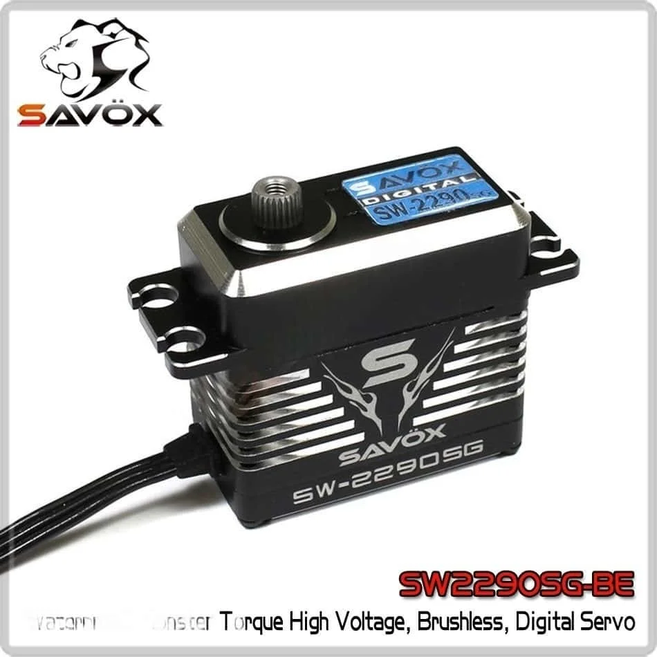 

SAVOX SW2290SG-BE Waterproof IP67 100° Aluminum Casing Monster Torque High-Pressure Brushless Digital Servo Motor