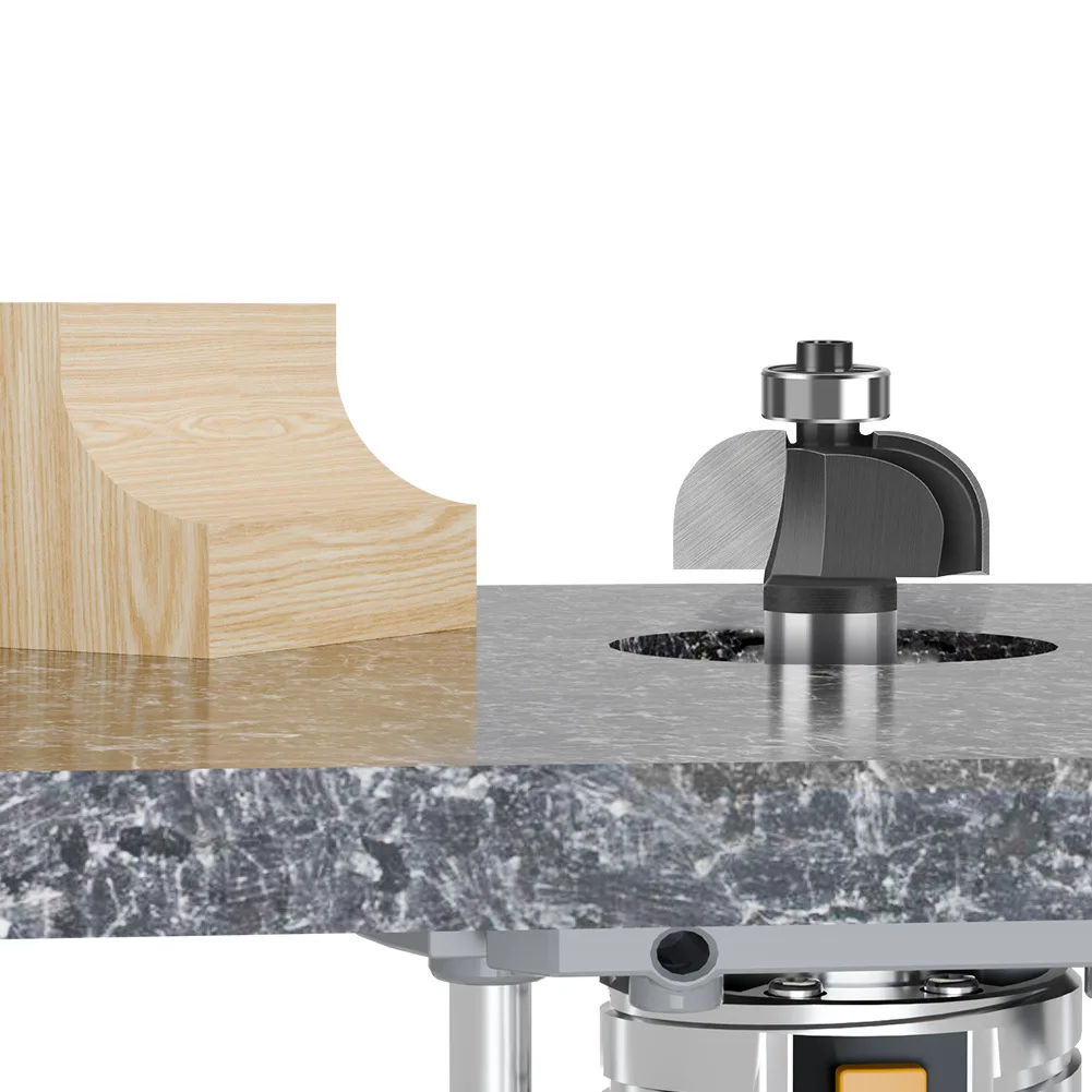 

1/2mm Woodworking Chamfer Cutter Slotting R Angle Milling Cutter Line Spline Cutter Trimming Machine Engraving Machine