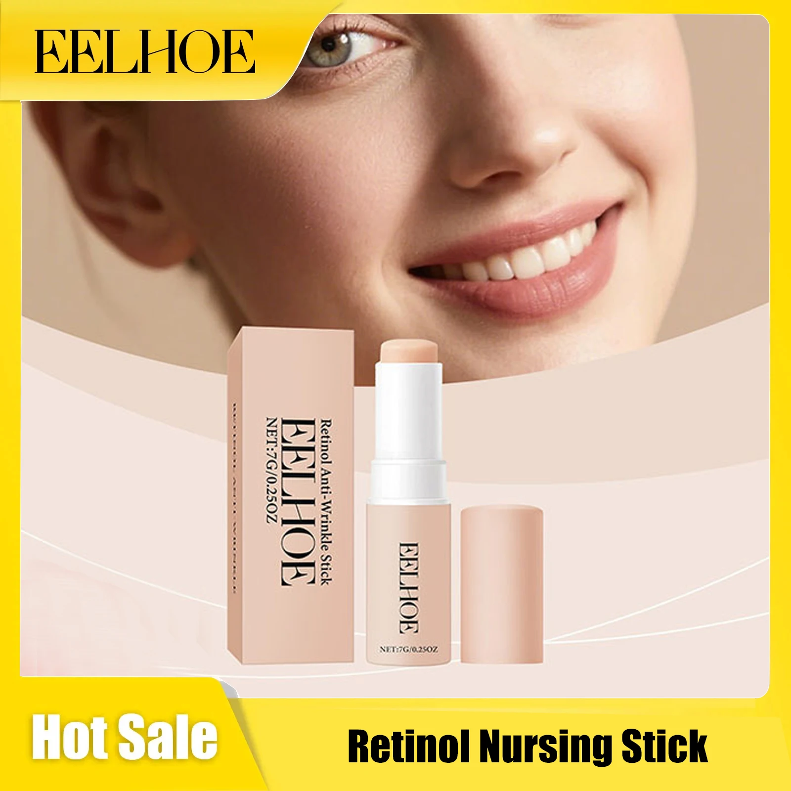 

Retinol Facial Firming Cream Stick Anti A-Ging Reducing Fine Lines Nourishing Dryness Improve Elasticity Neck Moisturizing Balm