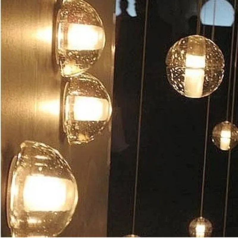 

Canadian Designer Crystal Lamp Modern Background Wall Outdoor Entrance Lighting Nordic Living Room Bedroom Study LED Lights