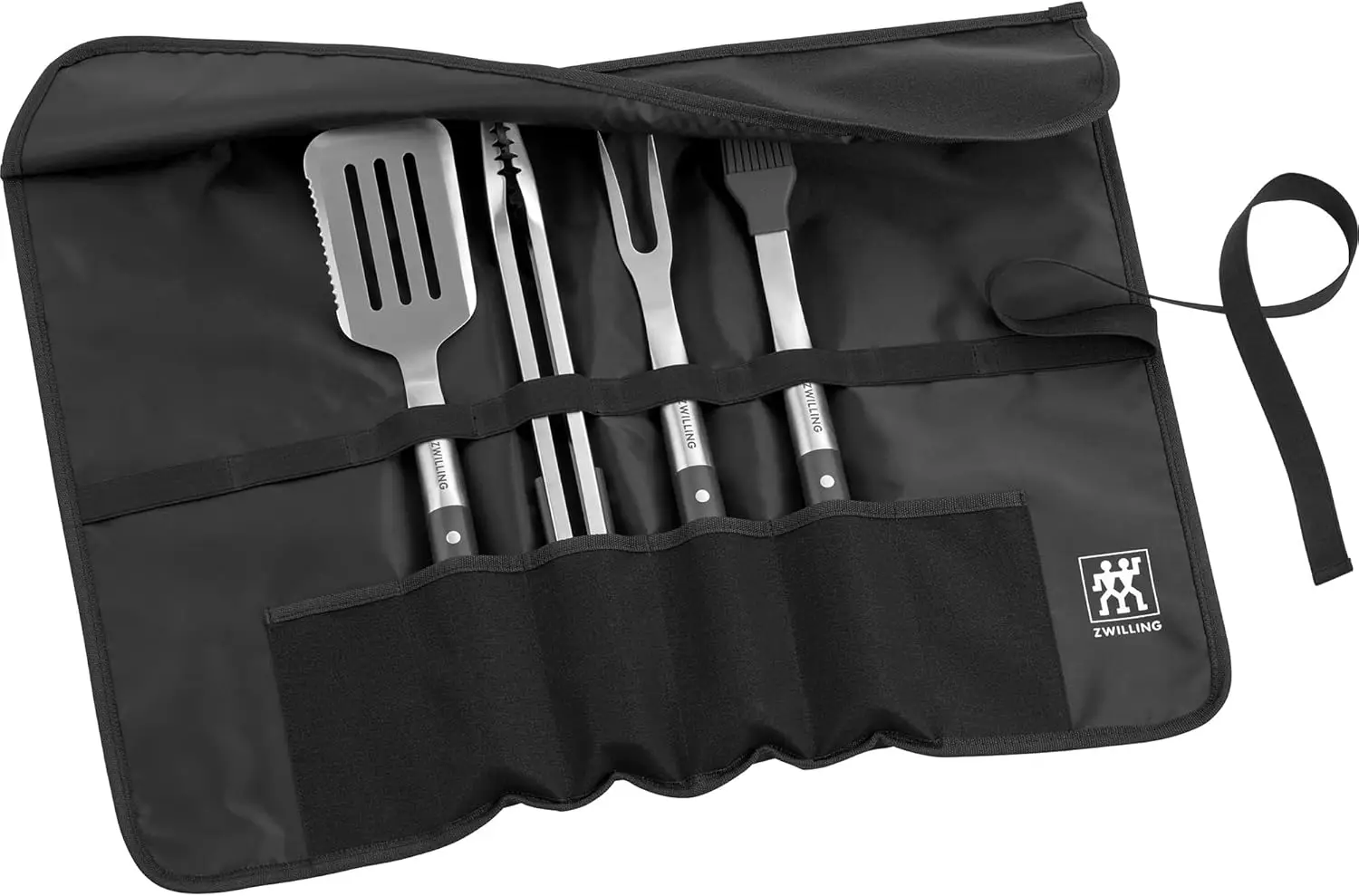 

Bbq+, 5-Pc Grill Tool Set, Grill Spatula, Grill Tongs, Grill Fork, Basting Brush, Chef'S Wrap, Made From Durable And