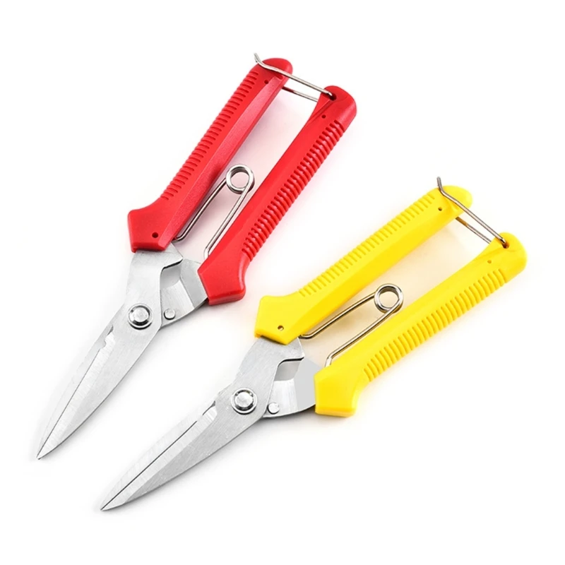 Garden Straight Stainless Steel Pruner Pruning Shears Snips Bonsai Plant Trimming Scissors Straight