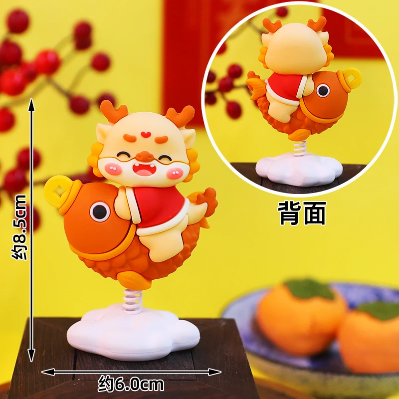 Chinesischer Drachen-Kuchenaufsatz für das Frühlingsfest, Neujahrs-Kuchendekoration für Kinder, 1. Geburtstag, Vollmond, 100-Tage-Feier – Detail 14