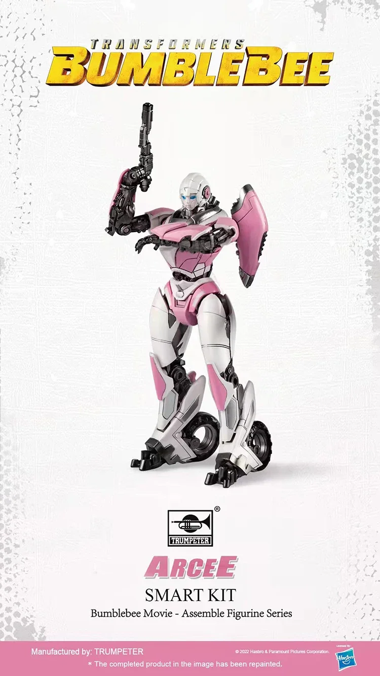 Trumpeter 08128  Assembly Model Transformers Bumblebee Arcee Glue-free Movable Plastic Model Figures DIY for Gundam Model Hobby