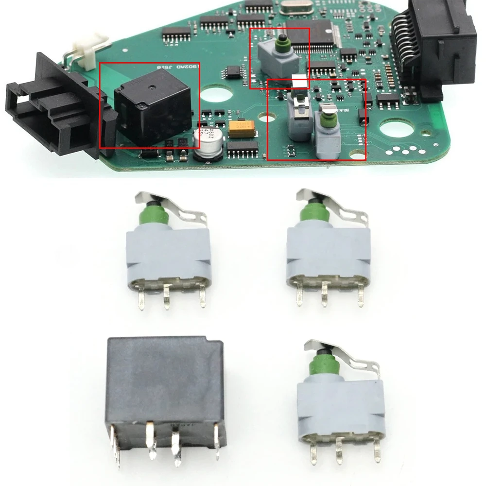 

J518 ELV Steering Wheel Column Lock Actuator Control Switch Relay Repair Kit 4F0905852 For Audi A6 S6 C6 Q7