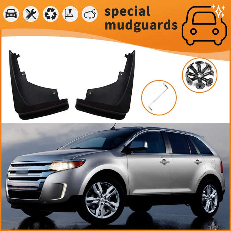 For 11-22 models of Ford Edge Mudguards Fender Mudflaps Front Rear Flares Splash Guards Cover Car Accessorie