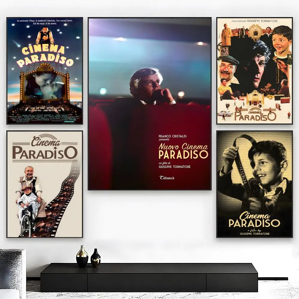 Classic Drama Film N-Nuovo Cinema Paradiso Poster  High-definition Art Sticker Self Adhesive Waterproof Home Decoration