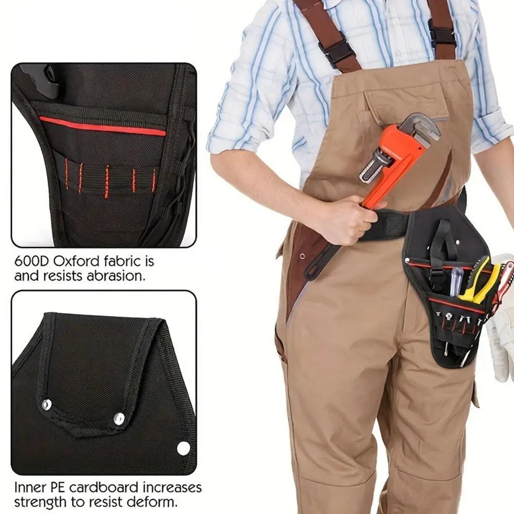 Multi-functional Waterproof Drill Holster Waist Tool Bag Power Tool Holster Cordless Drill Holster For Wrench Hammer Screwdriver