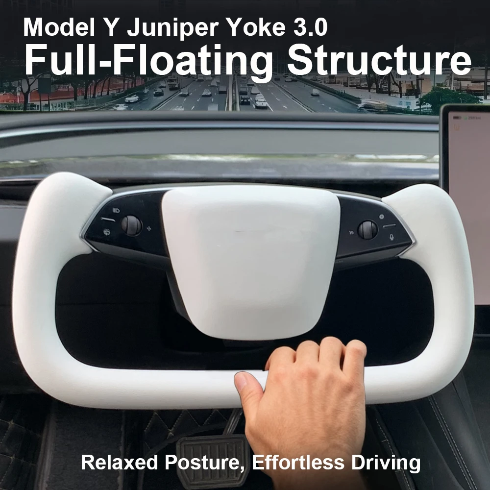 Carbar جديد 359 مللي متر نير عجلة القيادة 3.0 ل تسلا نموذج Y العرعر نموذج 3 هايلاند التدفئة نير مقبض كامل العائمة #3