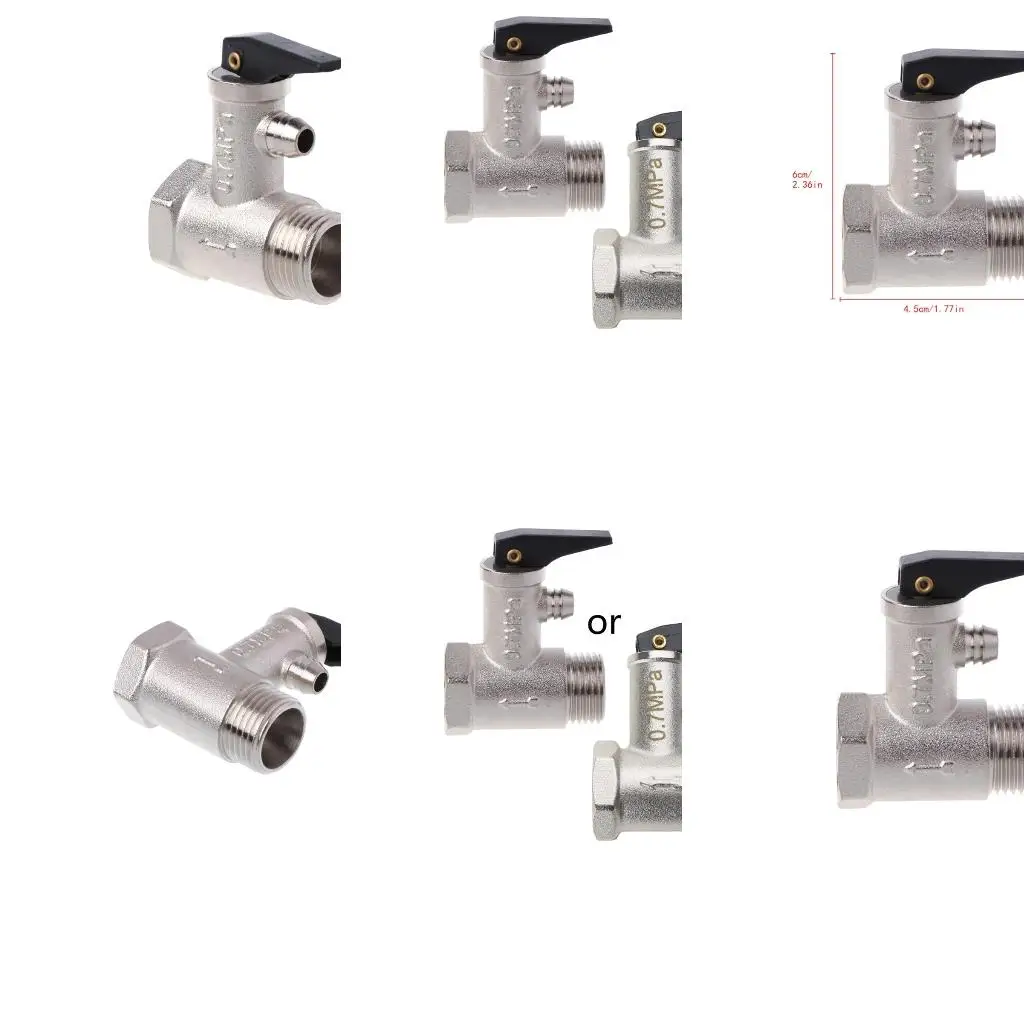 

Латунный предохранительный клапан G1/2" DN15 0.7mpa для клапана для электрического нагрева воды