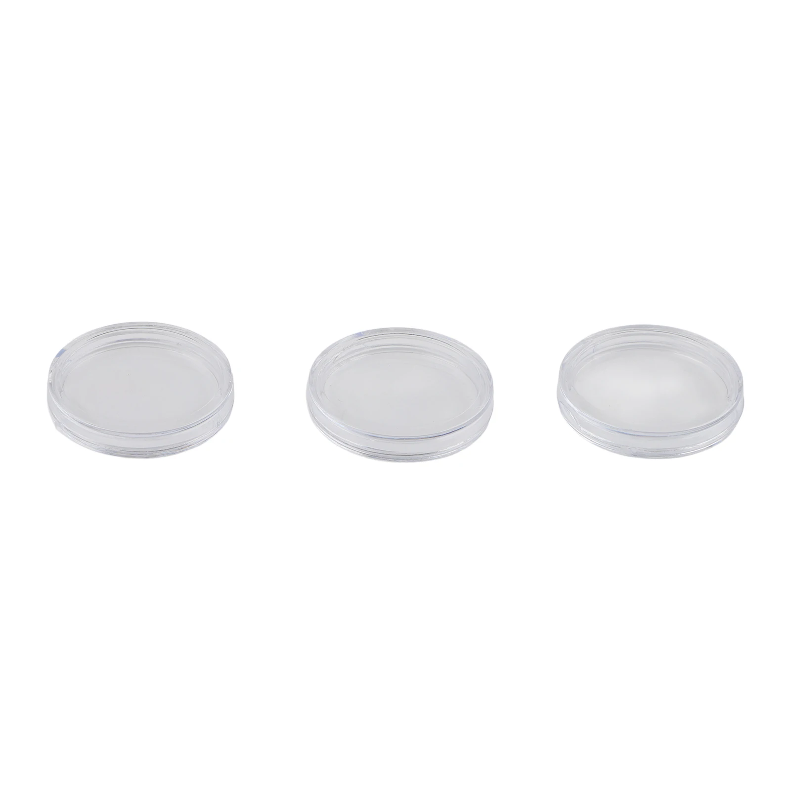 100pcs 25mm Round Coin Capsules with Plastic Storage Container for Copper Silver Commemorative and Gold Coin Collectors