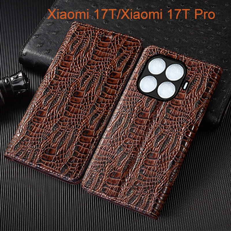 

Dragon Claw Genuine Leather Flip Case For Xiaomi Mi 17T Pro Phone Cover Card Cases Scratch Proof