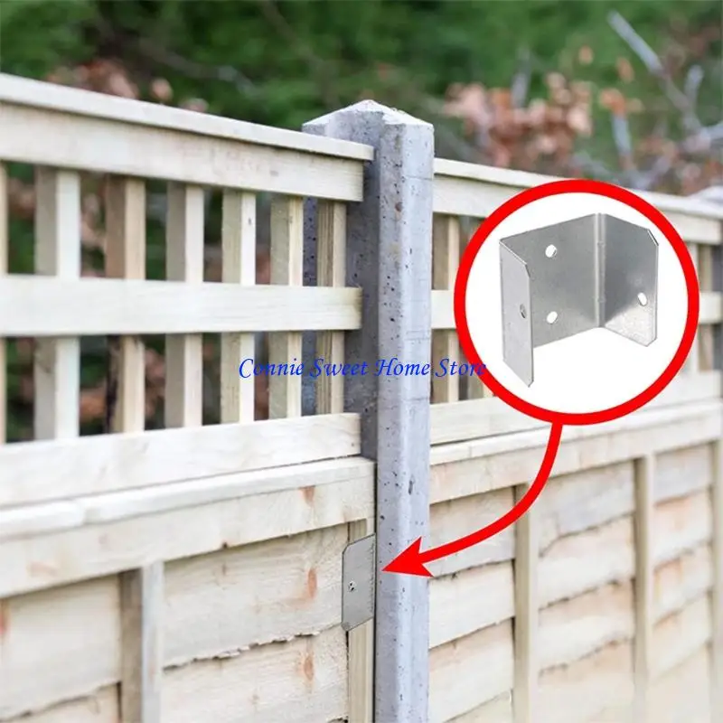 LXAF – supports clôture universels, 10 pièces, fixations panneau à Clip en métal non rouillé pour le