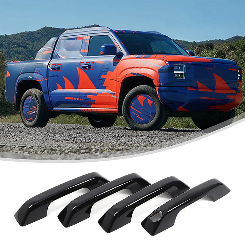 

Exterior Door Handle Cover Trim Sticker Door Handle Decor Car Accessory For BYD SHARK 6 DMO 2024-2026 LHD RHD Without Smart Hole