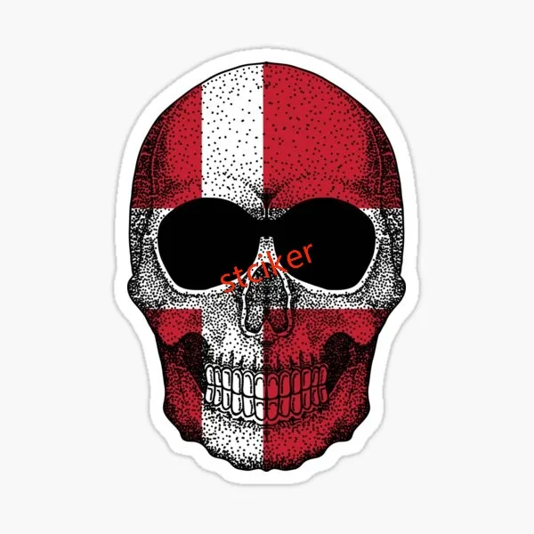 

Denmark Waterproof Sticker Car Bicycle Skateboard Laptop Rv Camper Truck Laptop Hydro Flask Bottle Or Any Smoot