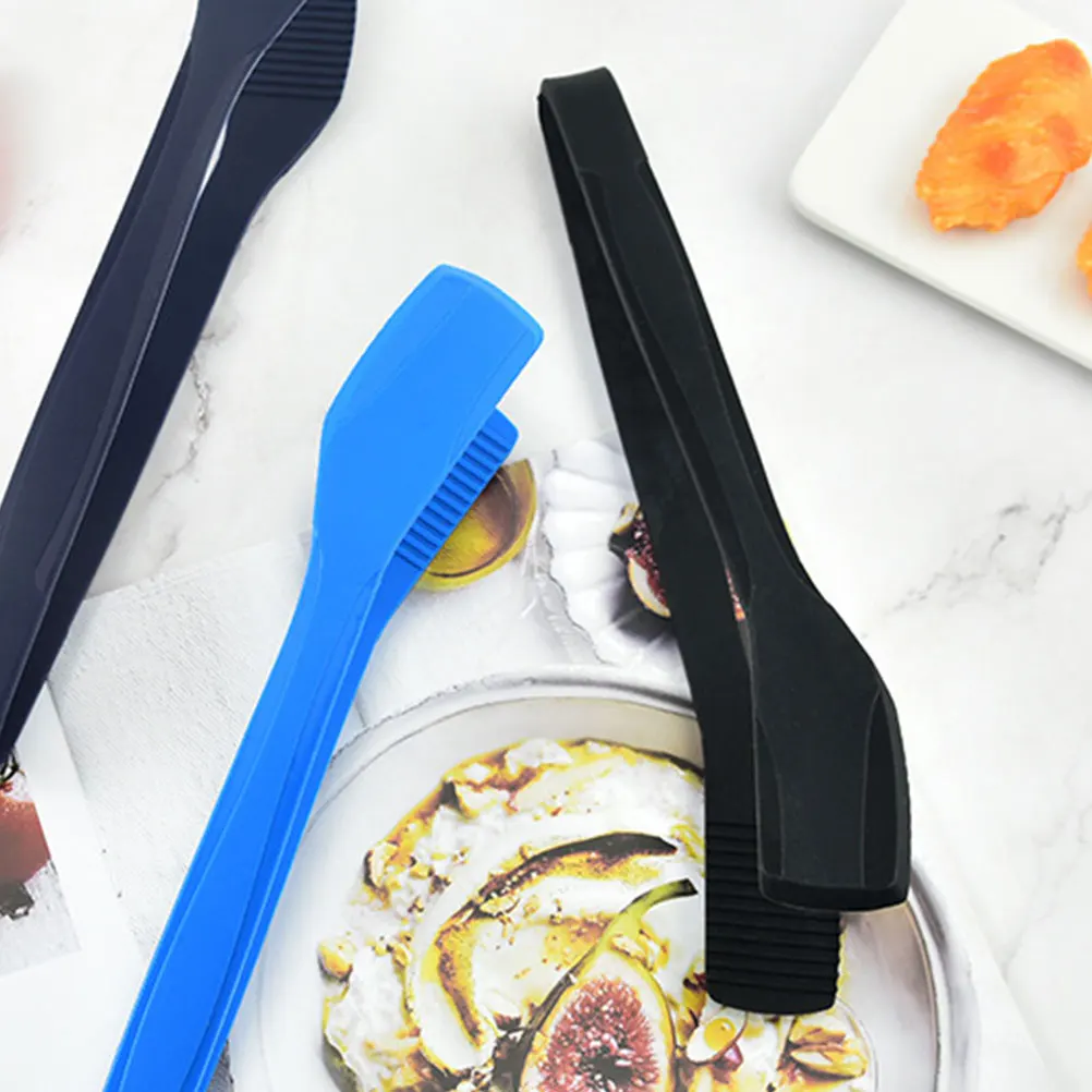 

1pc Food Tongs Silicone Kitchen Tong Heat Resistant For Bbq Steak Pasta Salad Cooking Baking Catering Buffet Party Use