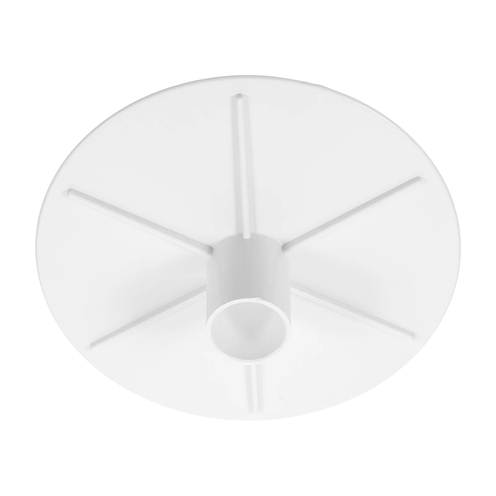 لوحة غطاء مقشدة حمام السباحة، مادة ABS مناسبة تمامًا، تصميم أبيض أنيق ومتين، سهل التركيب، محول مكنسة مقشدة