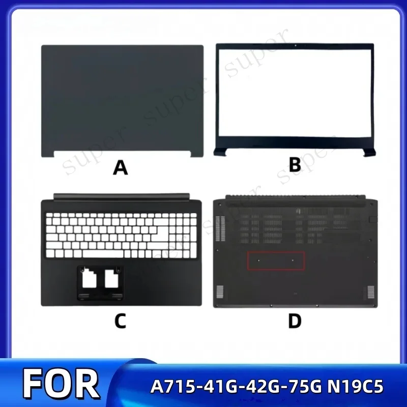 New For Acer Aspire 7 A715-41G-42G-75G N19C5 LCD Back Cover Top Case/Bezel Cover/Palmrest Cover/Bottom Cover
