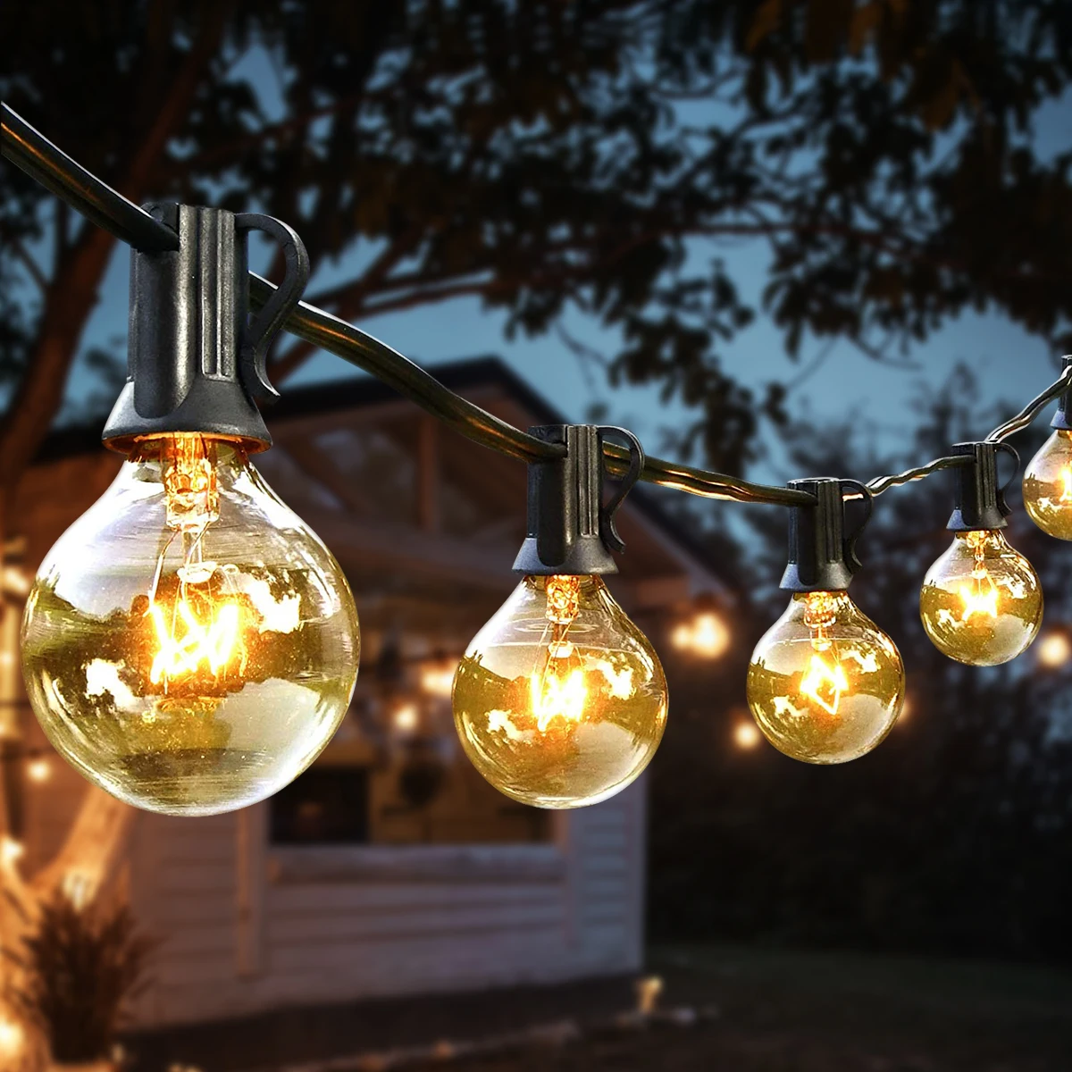 Led Globe Bulb Fairy String Light Glass/plastic Bulb Garland Street Wedding Led Lamp Outdoor For Party Holiday Garden Patio