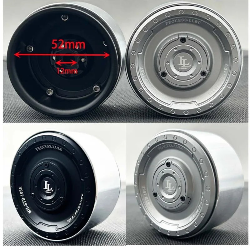 جديد الثقيلة 2.2 منحوتة عجلات معدنية لنموذج تسلق التحكم عن بعد سيارة TRX4 خزان 300 ترقية DIY بها بنفسك اكسسوارات 1 قطعة