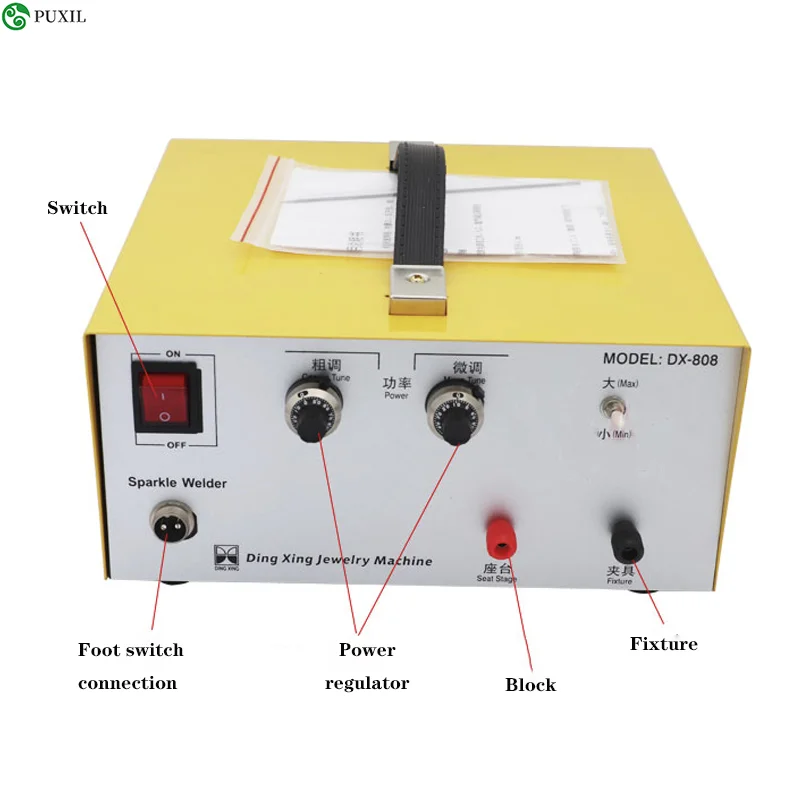 80A Jewelry Welding Machine Spot Welding Hand-Held Pulse Spot Welder Gold And Silver Jewelry Processing Weldering Machine 400W