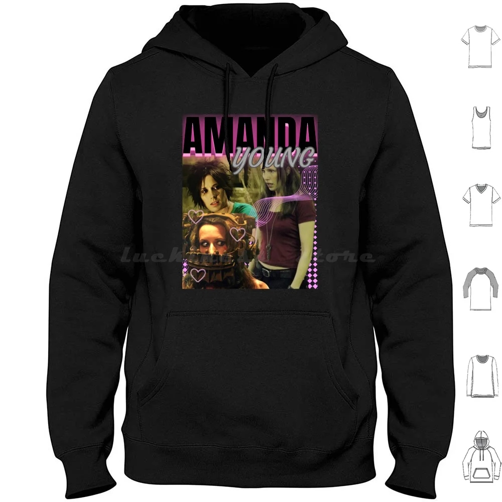 أماندا يونغ المنشار X تصميم هوديس كم طويل أماندا يونغ المنشار 3 أماندا الرعب بانوراما المنشار X دوامة Saw10 فتاة #1