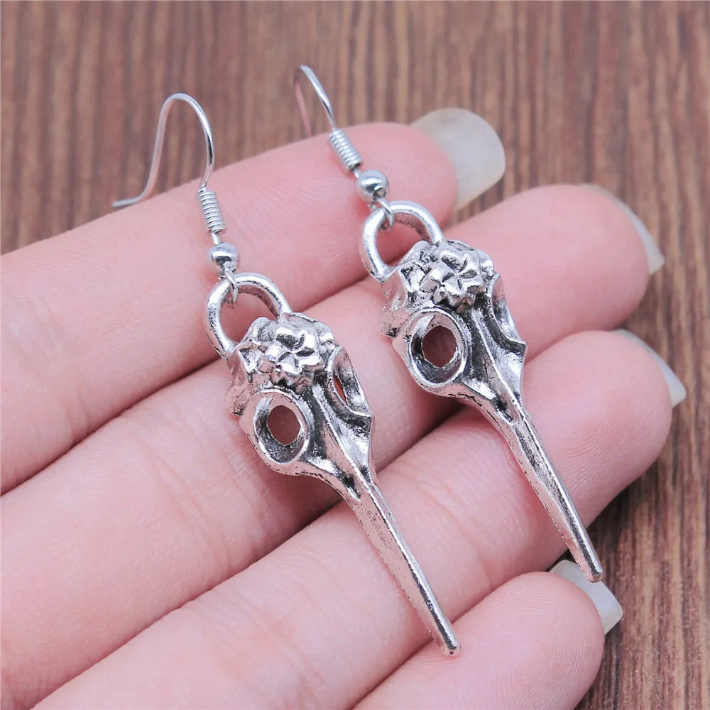 Hanging Earrings Skeleton Car Accessories Handmade Jewellery image 3