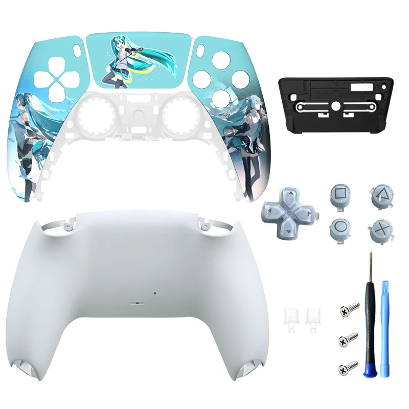 

PS5 Controller Case Touchpad Gamepad Cover Replacement Front Backplate Controller Case Limited Edition Angel for BDM-010/020/030