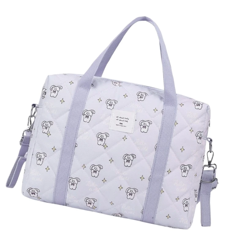 Elegante bolso mano para mamá con múltiples compartimentos, bolso nailon para almacenamiento organizado