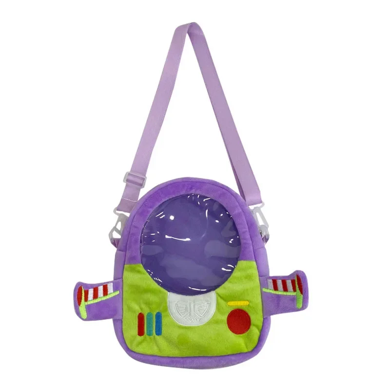 Anime Disney Cartoon Buzz Lightyear Rocket Plush Bag Kawaii Bag Cute Jelly Bag Shoulder Bag Messenger Bag Girls Gift