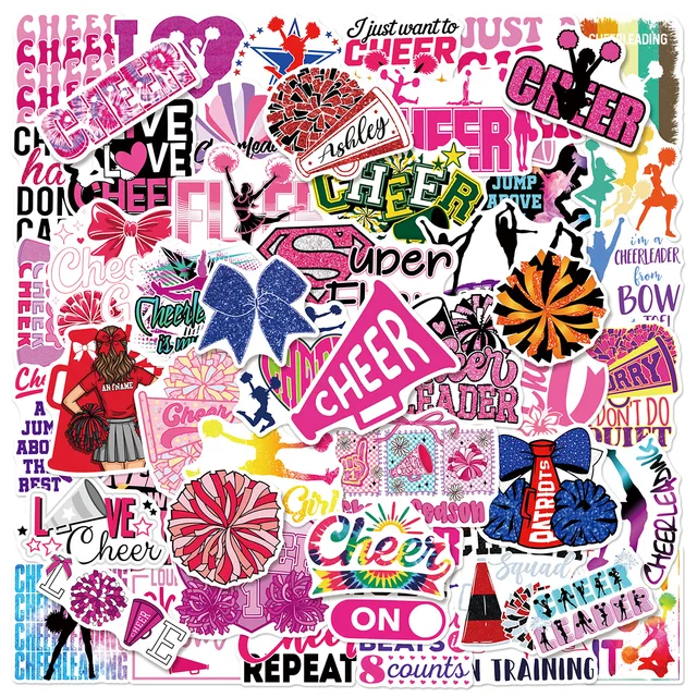 50/100PCS Cheerleading Personalized Graffiti Stickers Car Luggage Water Cups Scooter Stationery Notebook Stickers