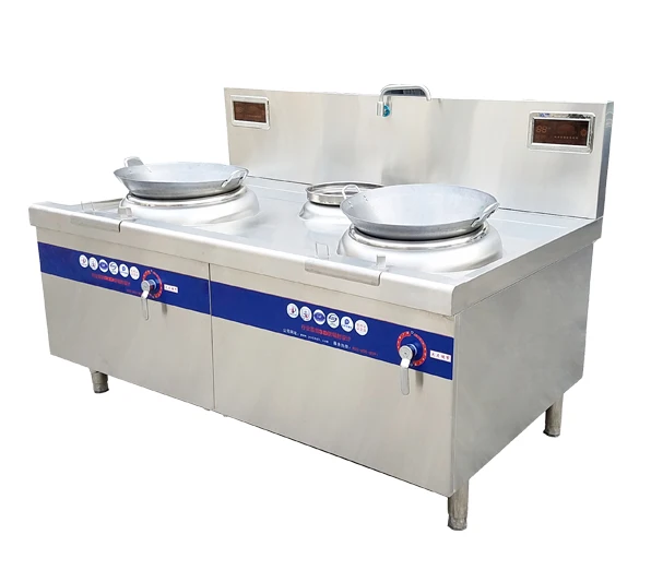 Commercial Double Wok Induction Stove Cooker 15kw