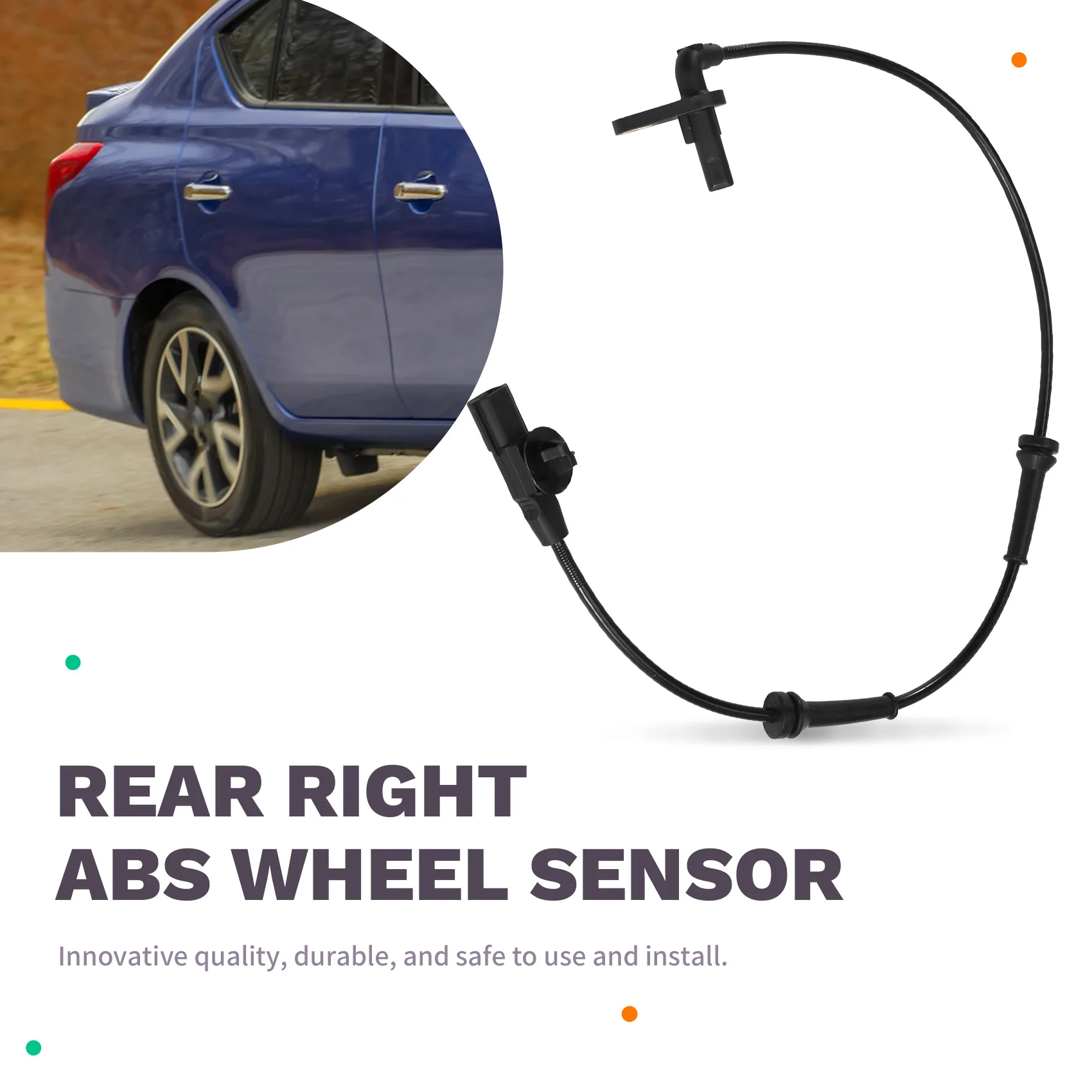 A02Q-47900-1HA0A 후방 우측 ABS 센서 휠 속도 센서 (닛산 마치, 마이크라, 버사, 라티오, 써니 N17_ 479001HA0A ALS2287 5S14104 용)