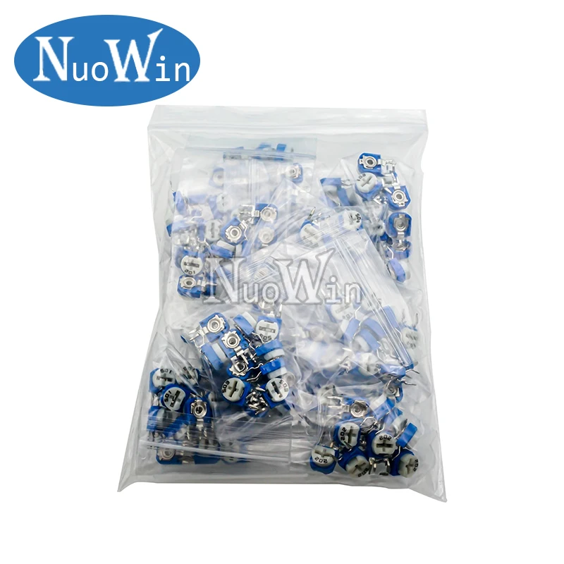 65pcs  RM063 vertical blue white adjustable resistor kit 100 ohm -1M ohm 13 kinds * 5 PCS=65PCS