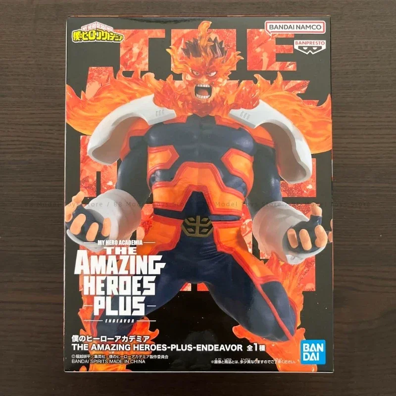 In Stock Banpresto BB My Hero Academia THE AMAZING HEROES PLUS ENDEAVOR PVC 17CM Anime Action Figures Model Collection Toy