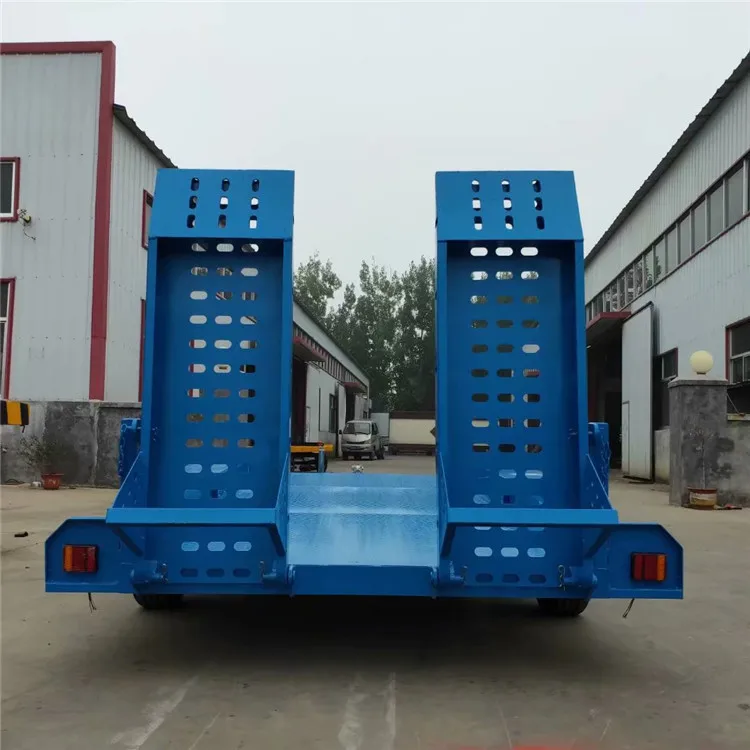 Semi-trailer small vehicle trailer, mid-axle vehicle transporter