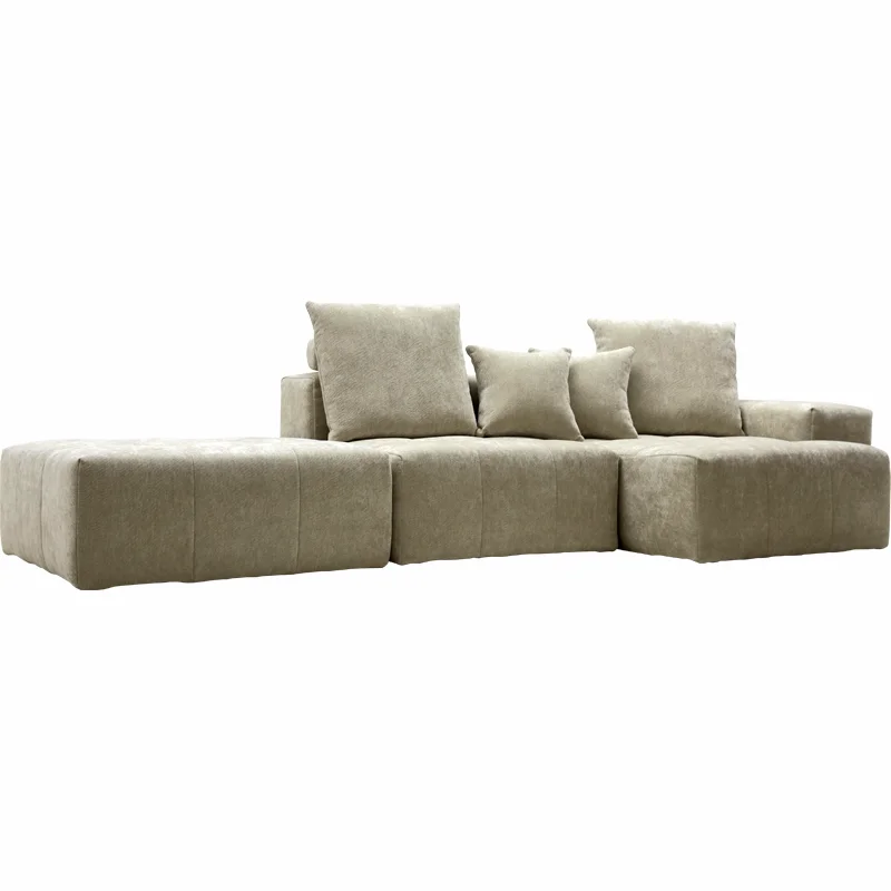 

Итальянский компрессионный модуль Normcore, секционный диван, пиксельный дизайнер, маленькая квартира, гостиная, синельная ткань, блок тофу