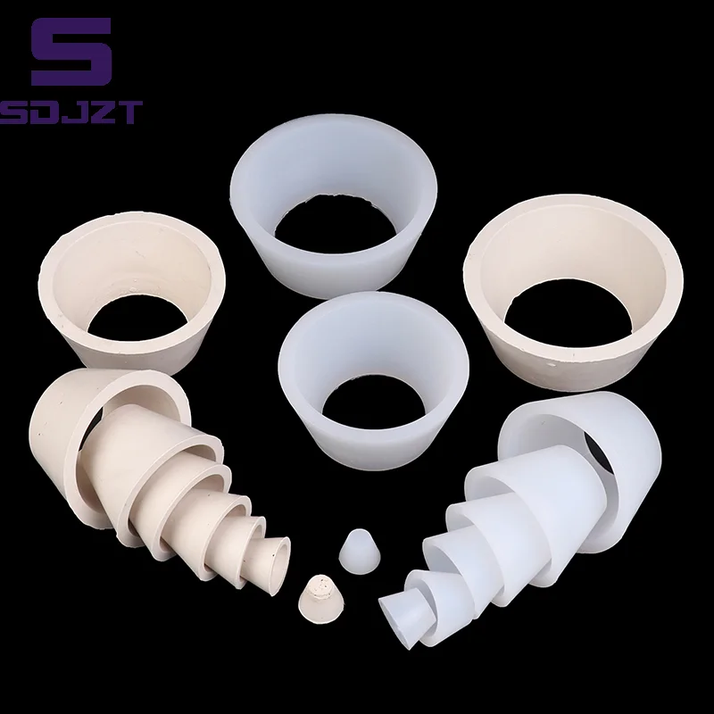 9Pcs Silicone Filter Funnel Stopper Set Rubber Suction Bottle Adapter For Liquid Filtration