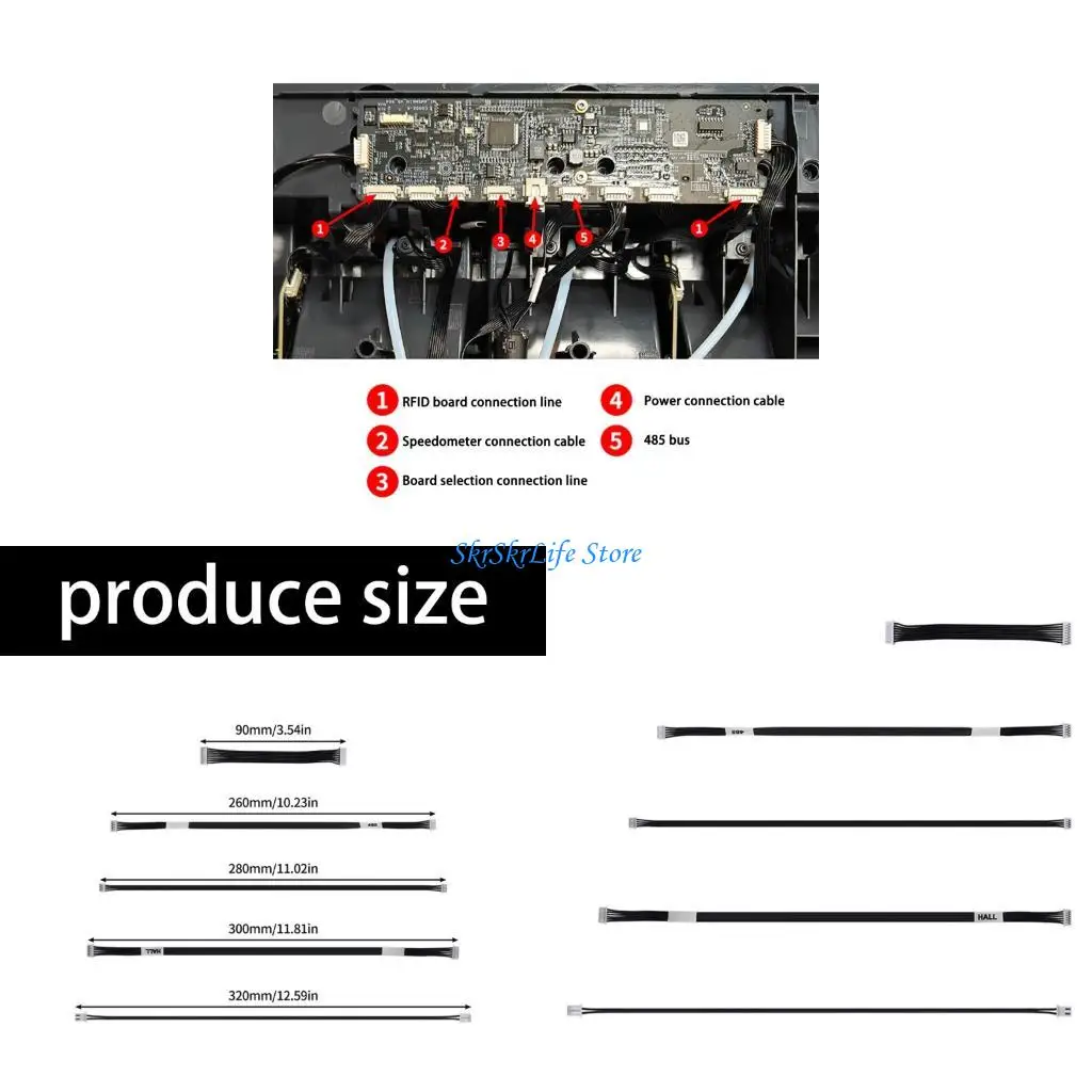 

E65E 5 в 1 аксессуары измерения скорости измерения кабеля кабеля для питания для -принтера P1