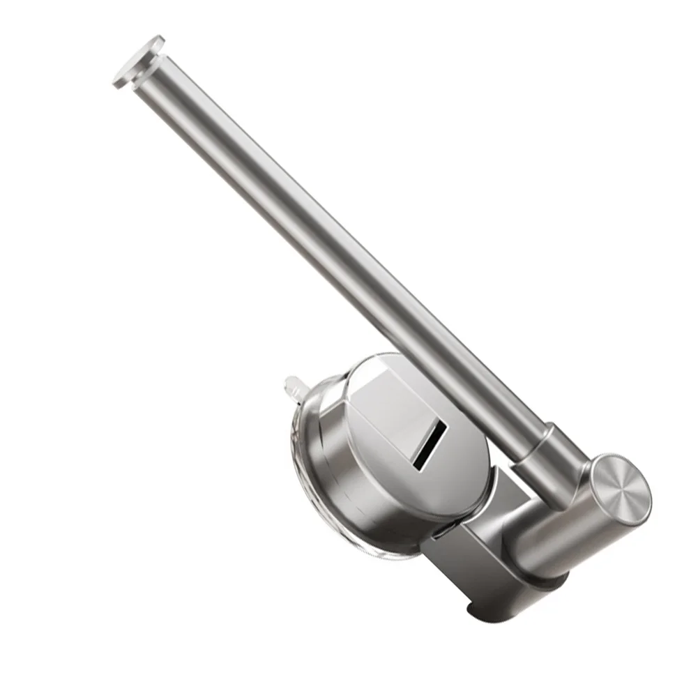 

1pc Bathroom Suction Cup Plastic Wrap Holder No-punching Retractable Paper Towel Rack Kitchen Bathroom Organizer Hanging Rack