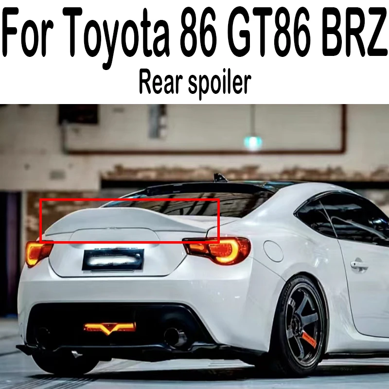 For Real Carbon Fiber Spoiler Accessories Toyota 86 GT86 Subaru BRZ CAR Trunk Rear Lip Tail WING Refit Diffuser