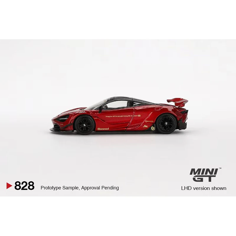 PreSale MINIGT 828 1:64 LBWK MCL 720S GEM Red Diecast Car Model Collection Toys