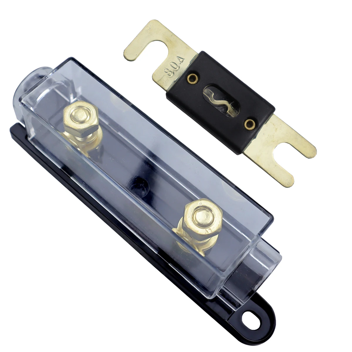 ANL Zekeringhouder Bolt-on Zekering Automotive Zekeringhouders Smeltbare Link Met Zekering 40A 60A 80A 100A 200A 250A 300A Zekeringen AMP