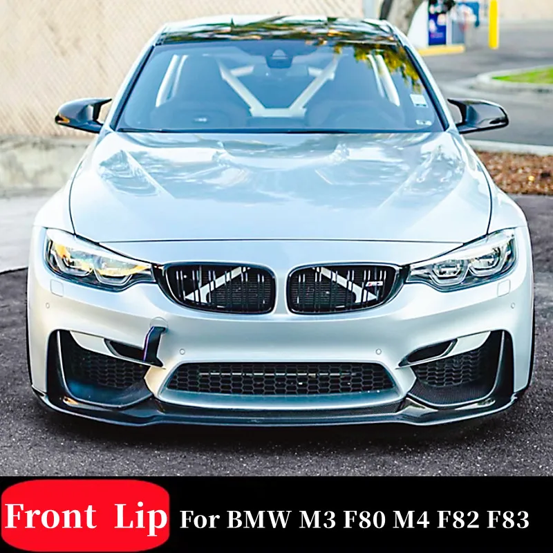 

Для BMW M3 F80 M4 F82 F83 2015-2020 Автомобильный передний бампер, спойлер на подбородок, обновленный внешний обвес, автомобильные детали, аксессуары