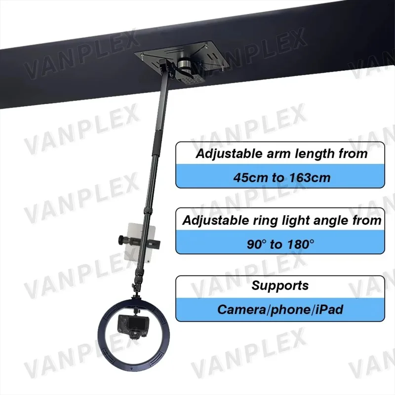 【Hot Sale】360 Overhead Photo Booth With 3m/4m Truss For 7-15 Guests SLR & IPad Compatible Automatic Top Spinner Video Booth For