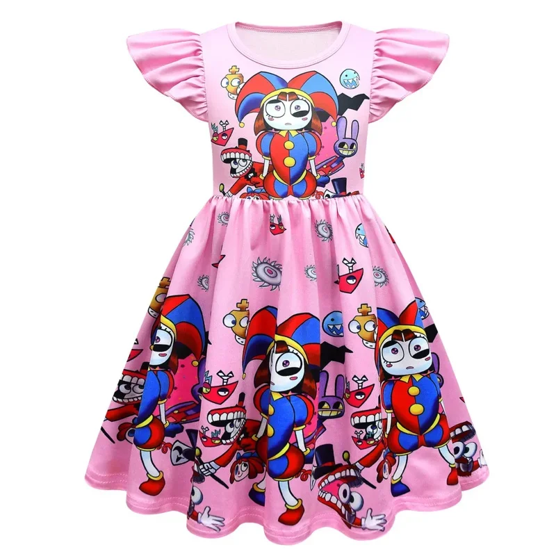 Kids Cosplay Costume The Amazing Digital Circus Girls Clothing Baby Girls Dress for Birthday Clothes Halloween role Costume