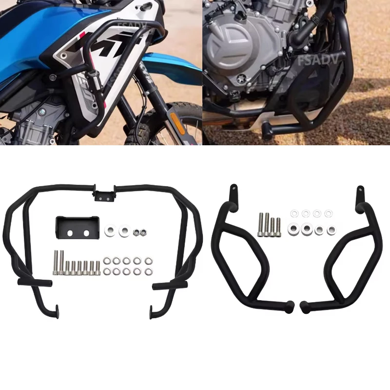 Crash Bars For CFMOTO 450MT 2024 2025 2026 For Cf Moto 450 Mt Engine Guard Upper Lower Bumper Frame Protection